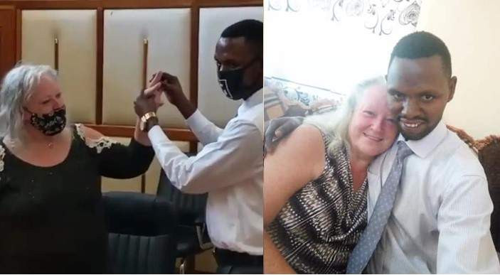 A 35-year-old man who married a 70-year-old white woman said, "I paid her bride price"