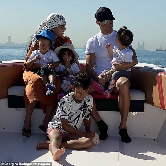 Cristiano Ronaldo and family on Father's day