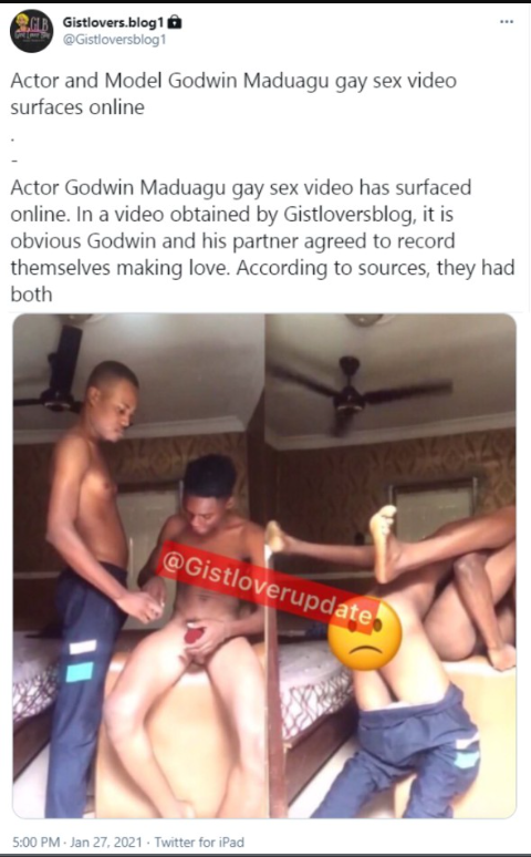 Godwin Maduagu’s Gay S3x Video Leaked Online