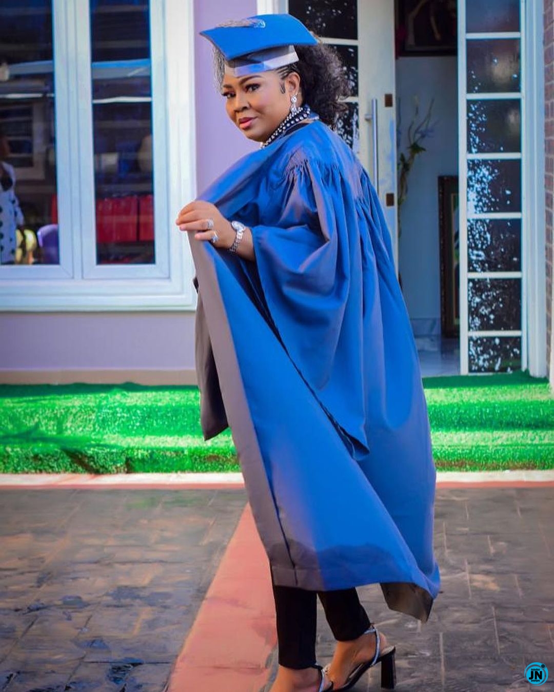 Rita Daniels, Regina Daniels' mother, receives a law degree and shares photos from the convocation...