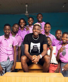 Osimhen visits his primary school in Lagos in these pictures