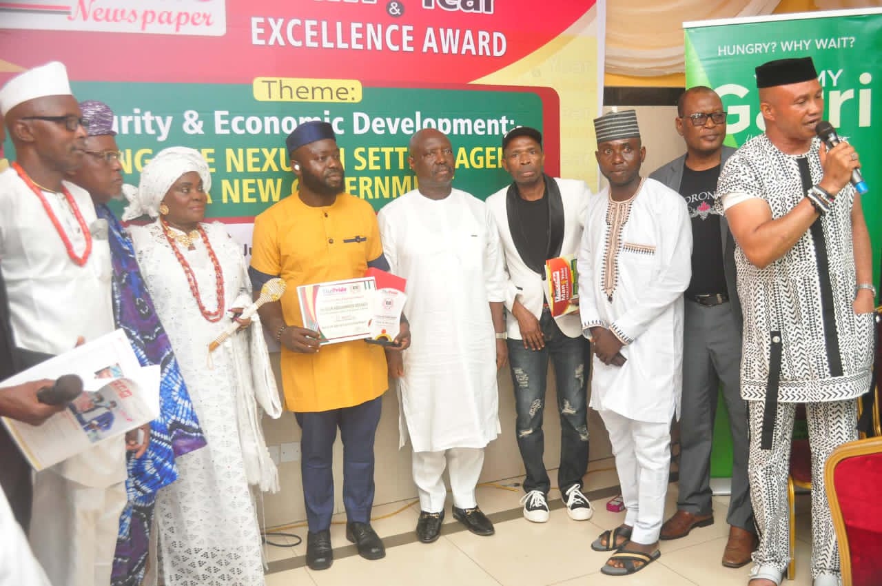 Bldr. (Dr.) Odegade Honoured With Man Of The Year Award (Real Estate Entrepreneur), VIJU Industries, Zekod Farms, Others At The Pride Newspaper Event