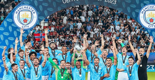In a thrilling clash on Wednesday, Manchester City clinched their inaugural UEFA Super Cup title, edging out Sevilla in a dramatic penalty shootout after a hard-fought 1-1 draw in Athens.
