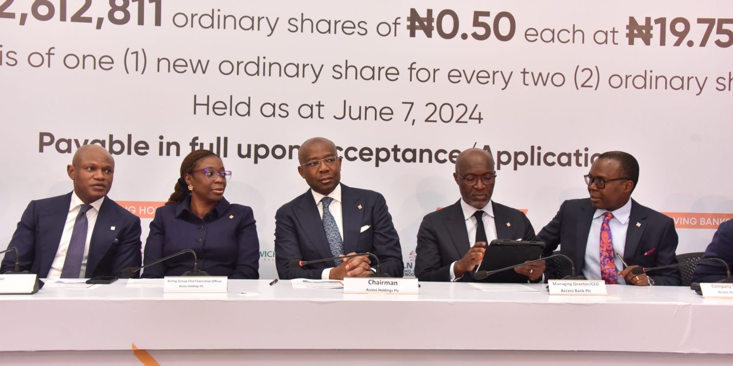 Access Holdings Plc Holds Signing Ceremony In Respect Of Proposed ₦351 Billion Rights Issue…