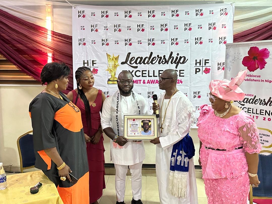 Amb. Bldr. (Dr.) Abdulhakeem Odegade Receives Award, Becomes First Patron At The Hibiscus Female Publishers In Nigeria Event (Photos)