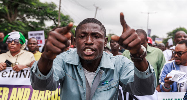 Police Tear-Gas Protesters at Lekki Tollgate