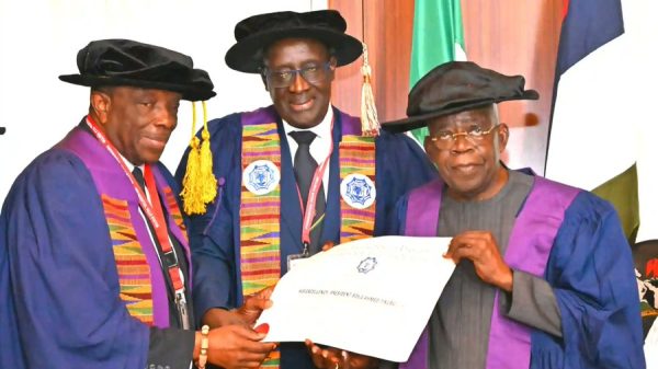 Tinubu Gets Rare WACP Fellowship